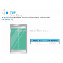 Painel de porta de pouso de vidro de elevador / painel de porta de cabine, painel de aço inoxidável ou de vidro